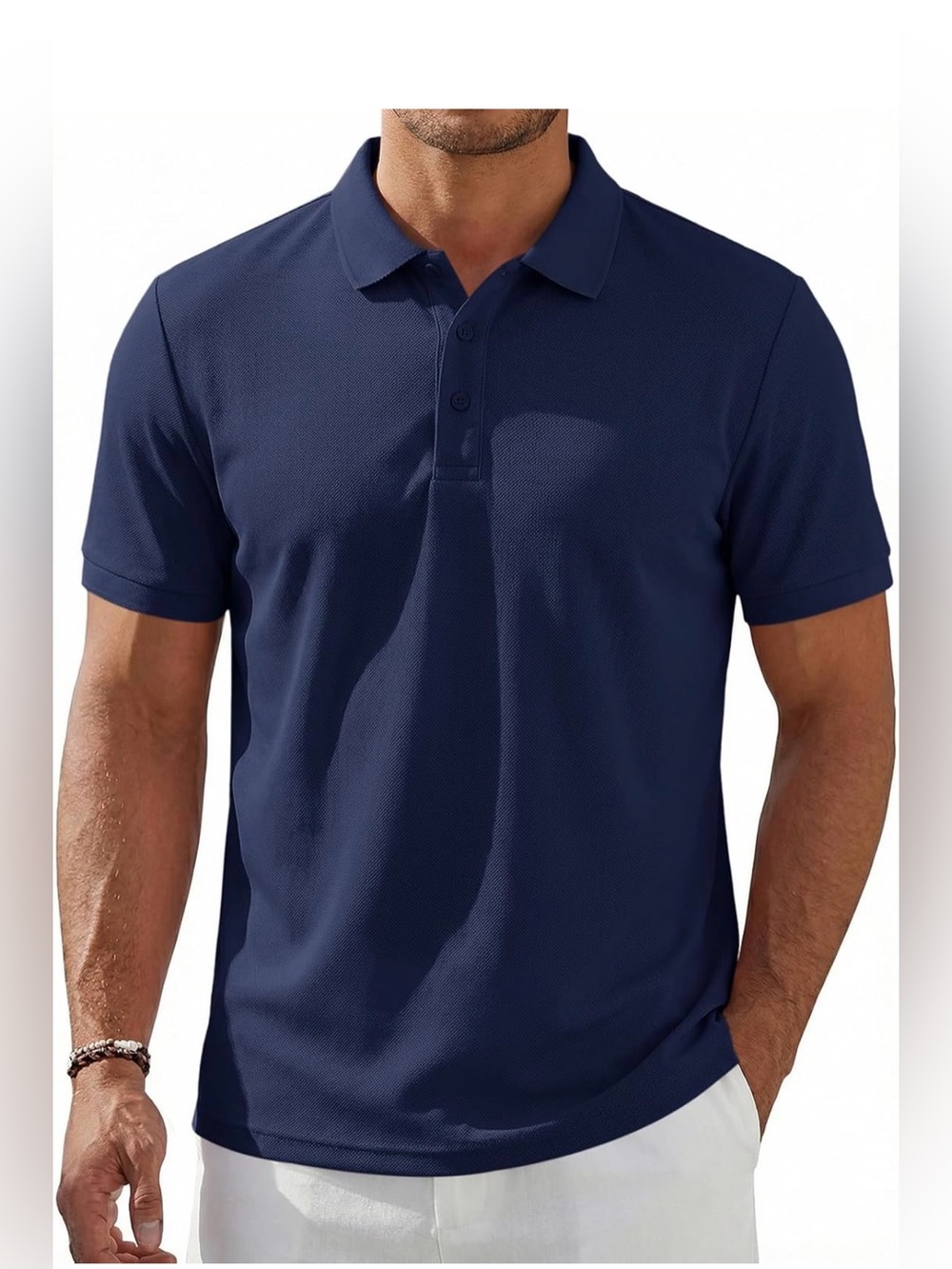 Men’s Navy Blue Performance Golf Polo Shirt – XL – NWT